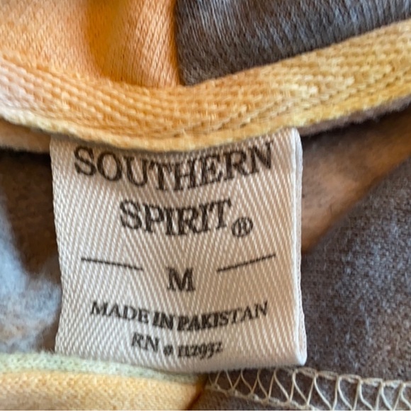 Southern spirit crop tie-dye hoodie - Picture 2 of 2